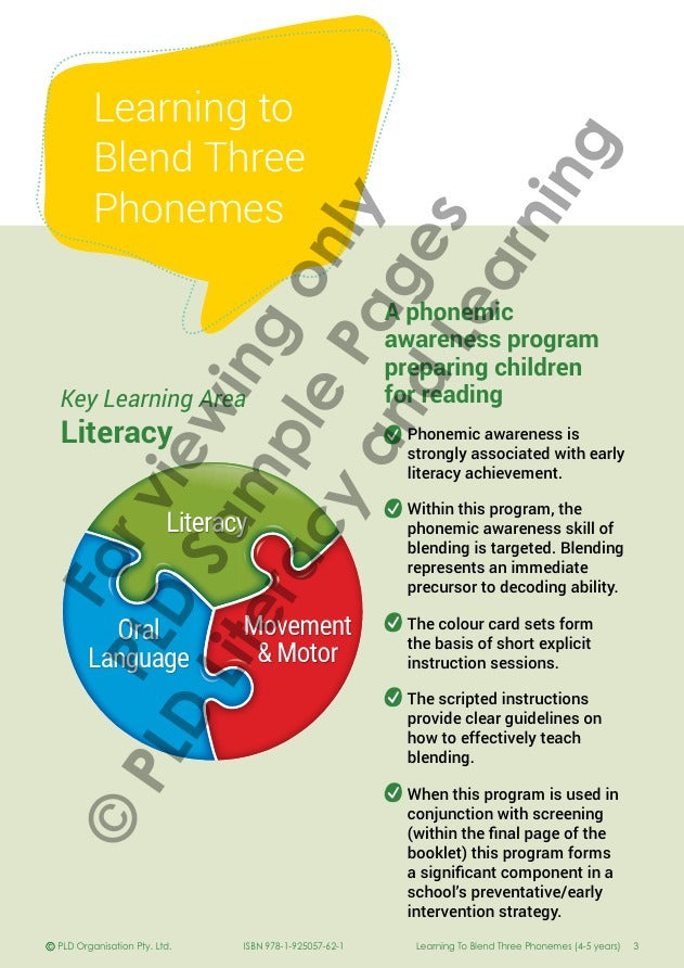 Learning to Blend Three Phonemes