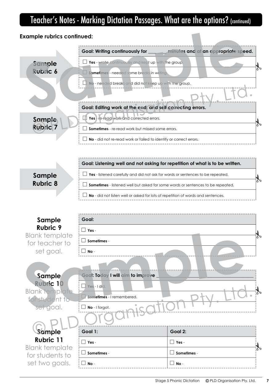 Phonic Dictation - Stage 5