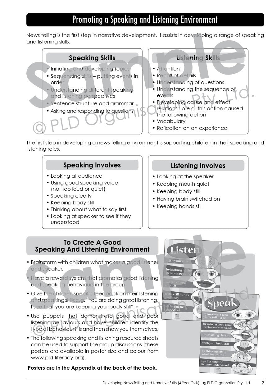 Developing News Telling and Narrative Skills For 4 Year Olds
