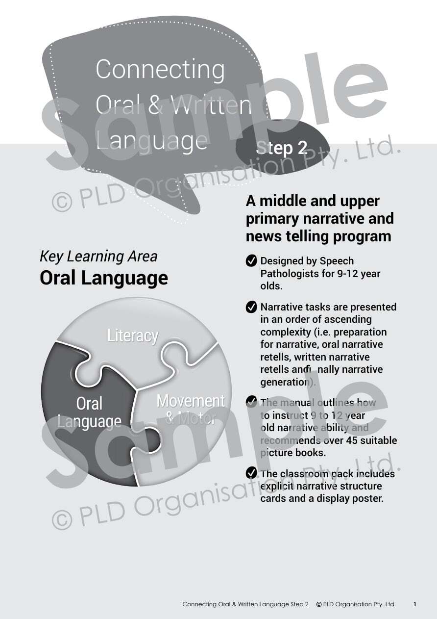 Connecting Oral and Written Language - Step 2
