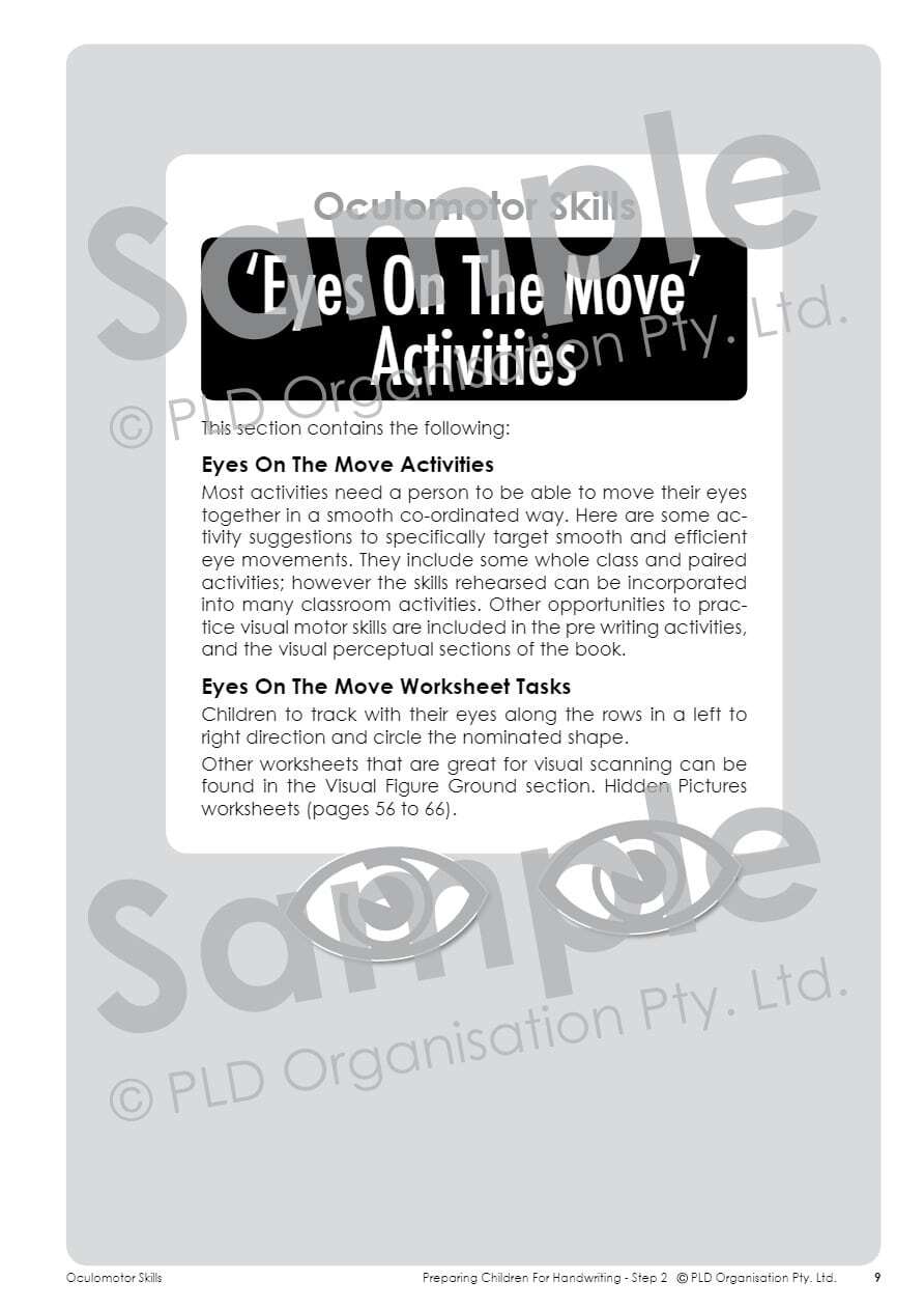 Preparing Children for Handwriting - Step 2