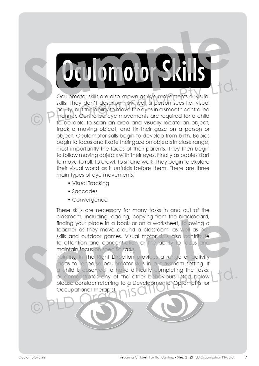 Preparing Children for Handwriting - Step 2