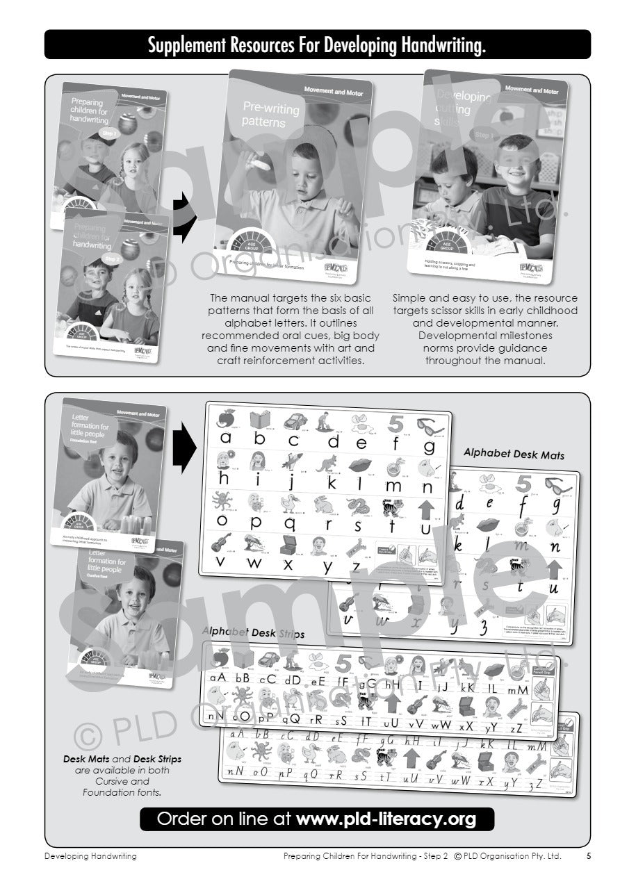 Preparing Children for Handwriting - Step 2