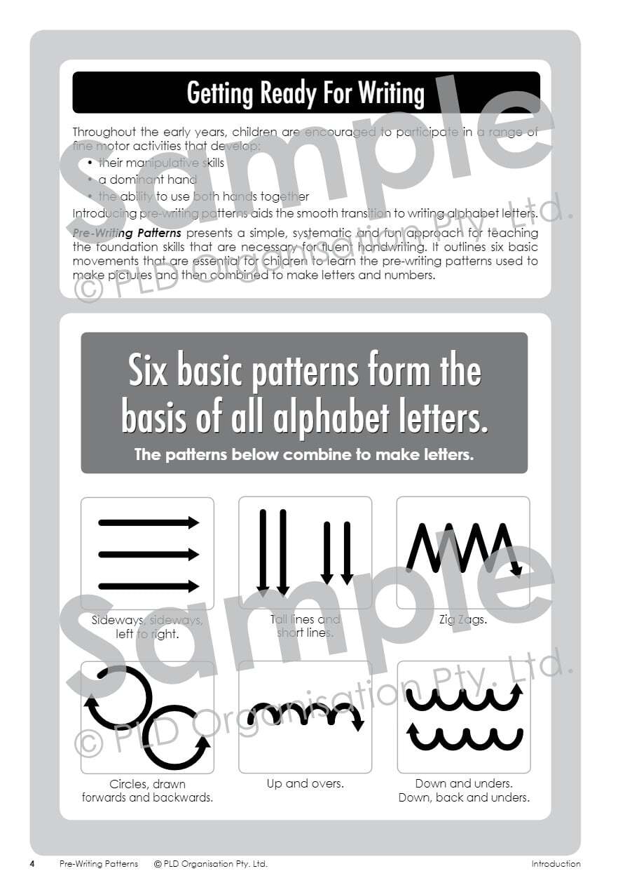 Pre-Writing Patterns