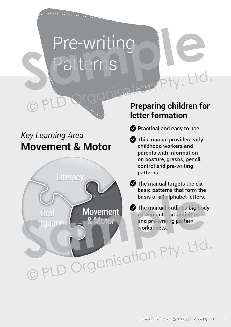 Pre-Writing Patterns
