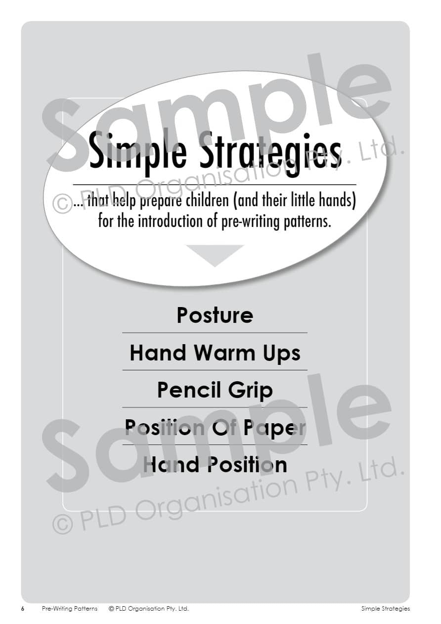 Pre-Writing Patterns