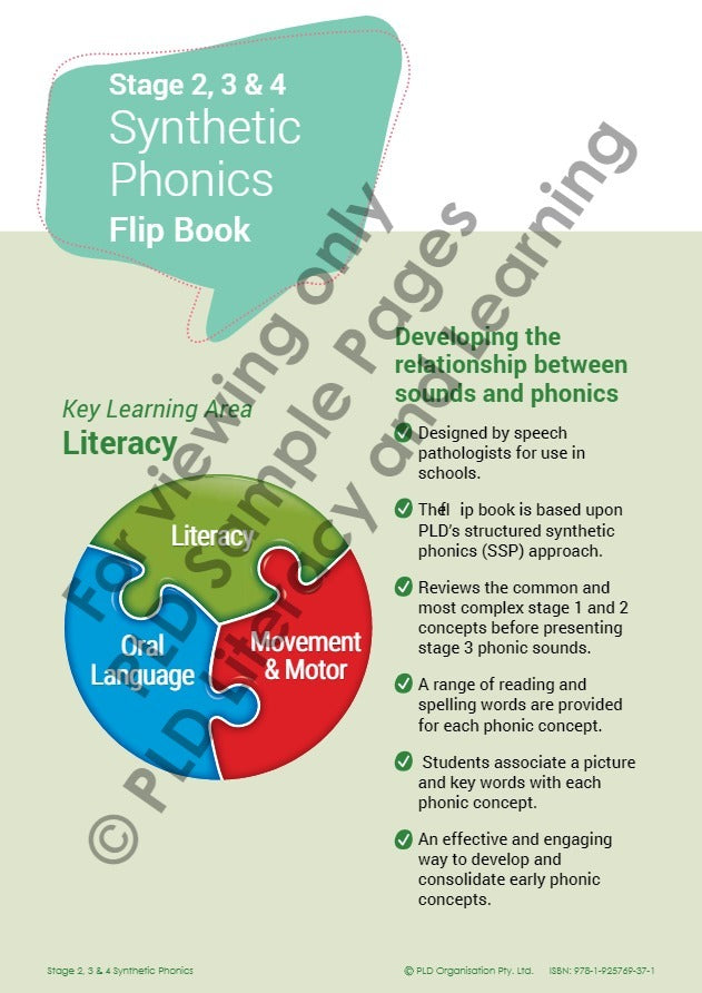 Synthetic Phonics Flip Book - Stage 2, 3 & 4