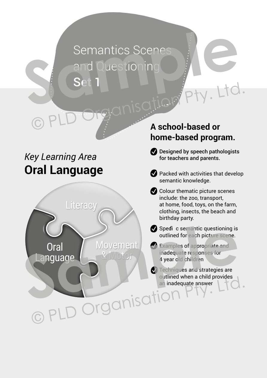 Semantic Scenes and Questioning - Set 1