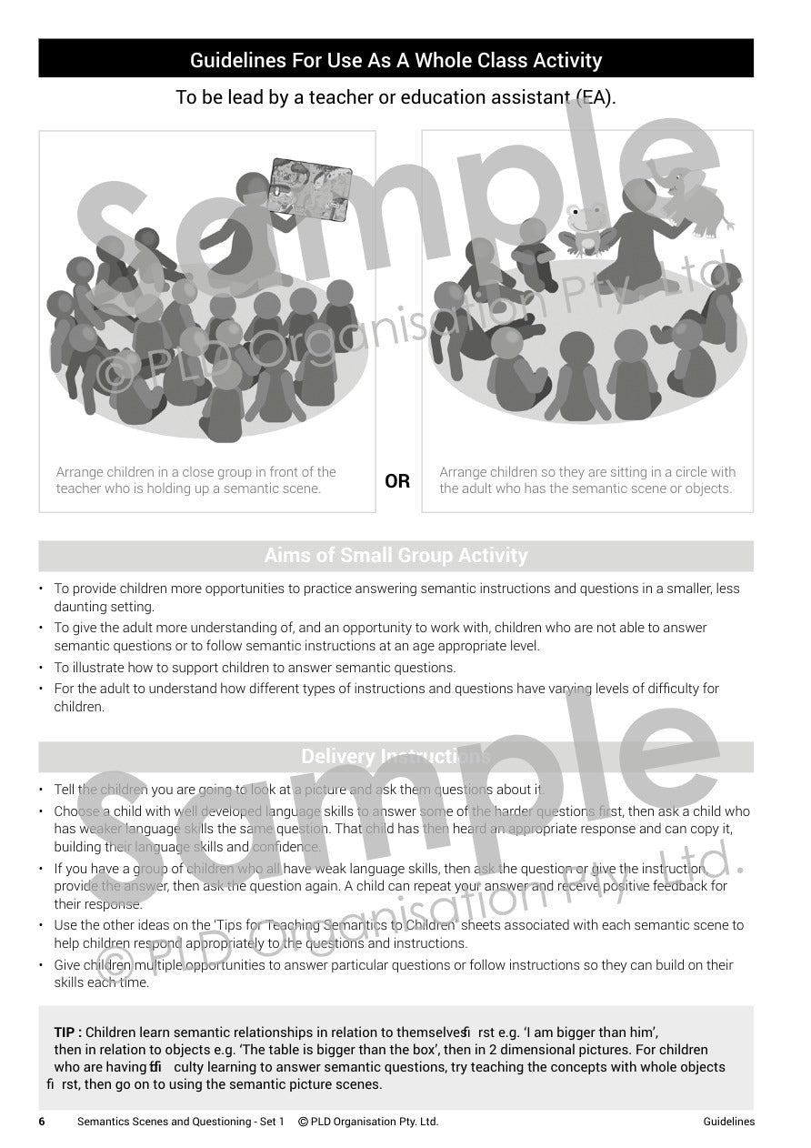 Semantic Scenes and Questioning - Set 1