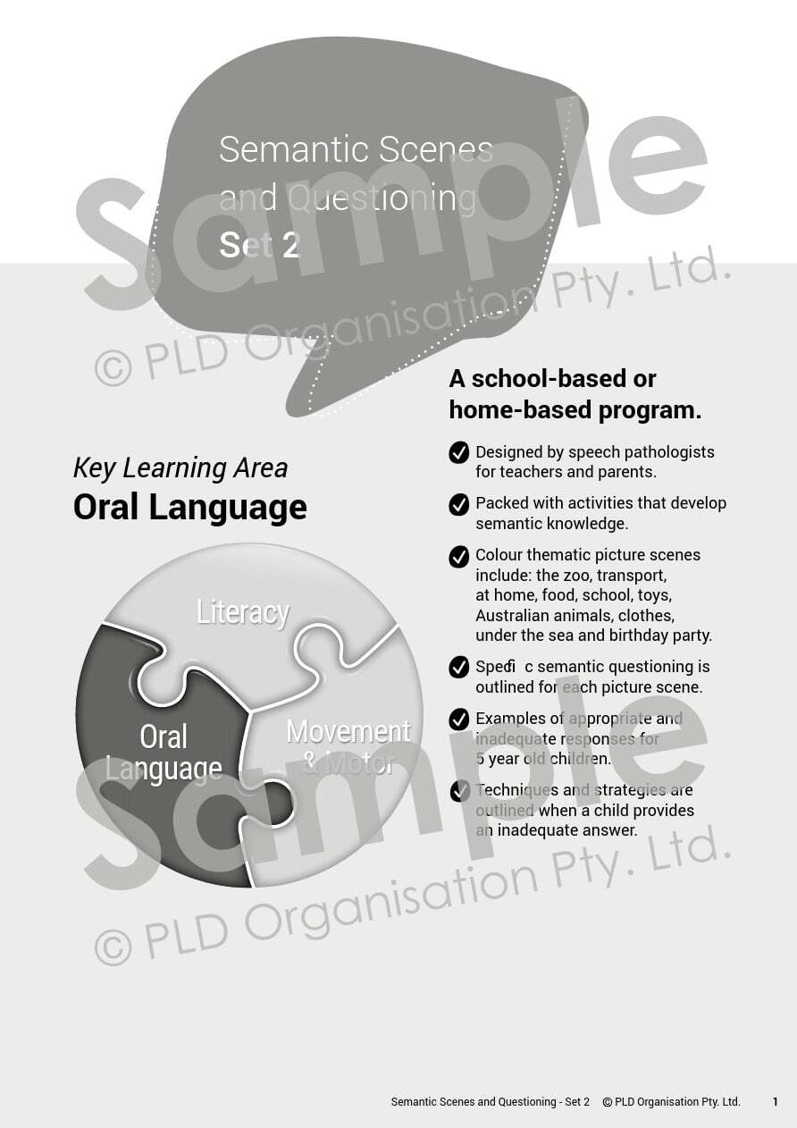 Semantic Scenes and Questioning - Set 2