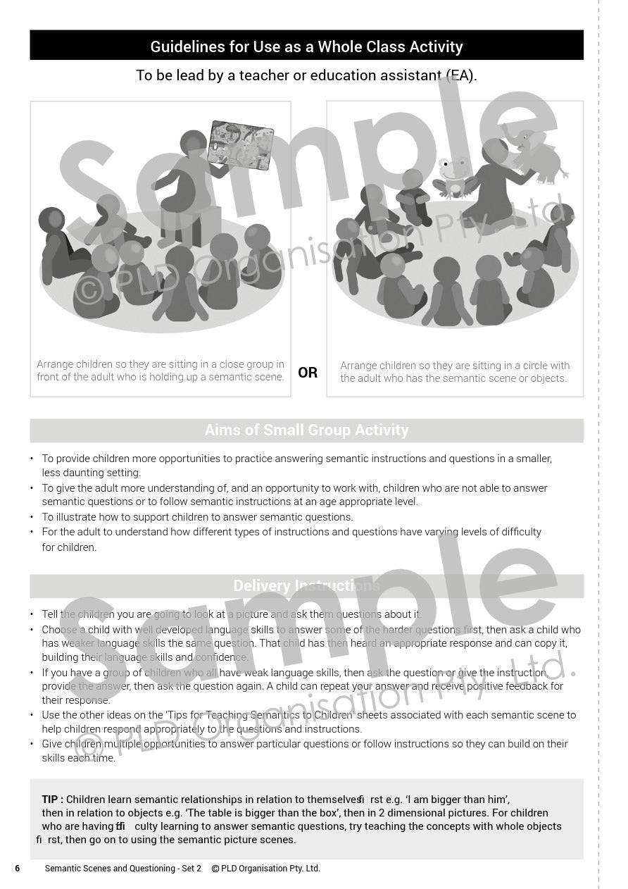 Semantic Scenes and Questioning - Set 2