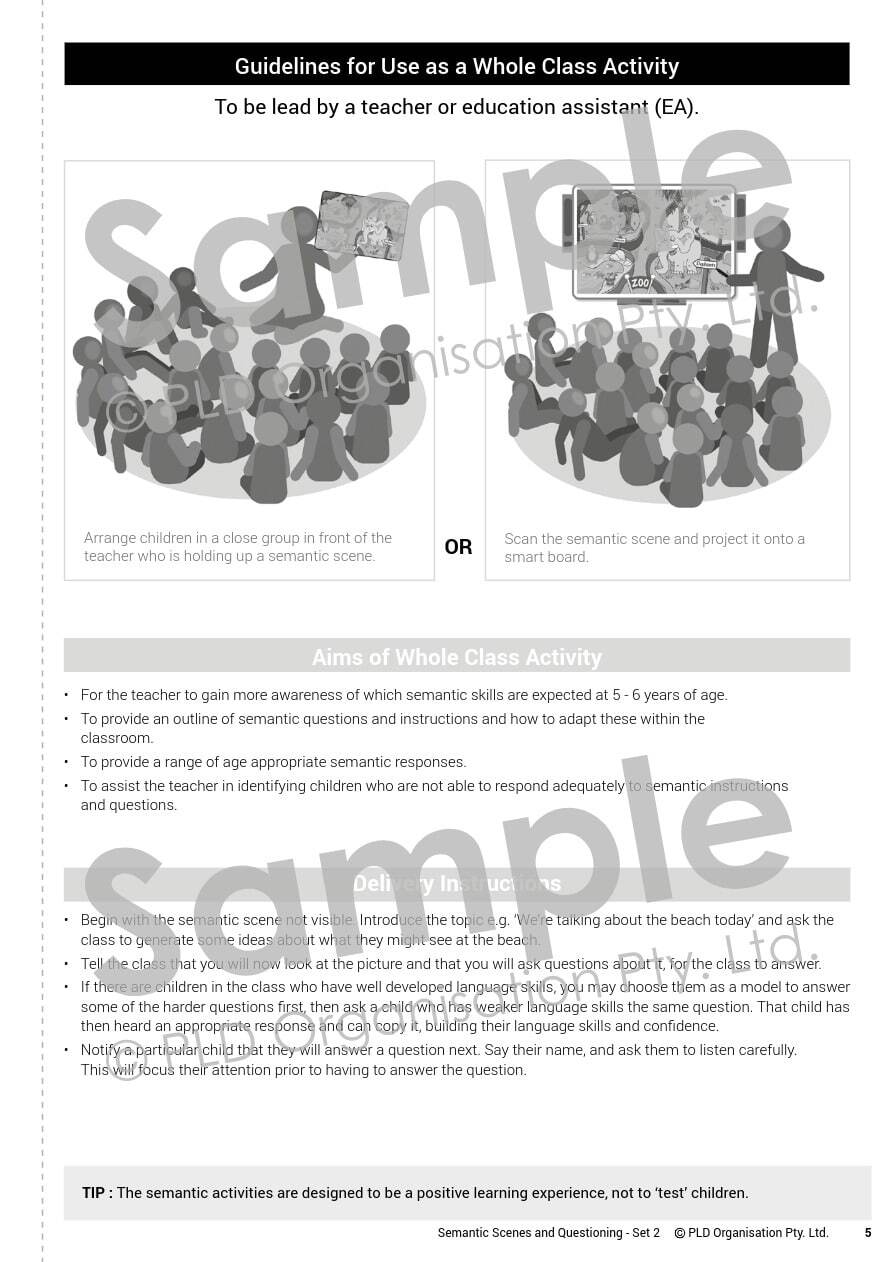 Semantic Scenes and Questioning - Set 2