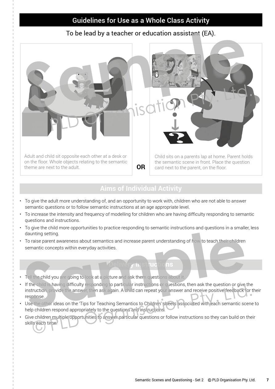 Semantic Scenes and Questioning - Set 2