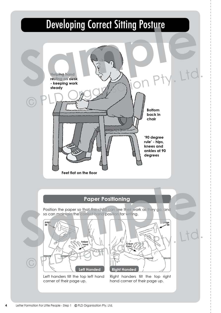 Letter Formation for Little People - Foundation Font: Step 1
