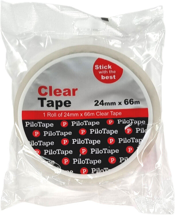 PiloTape Clear Tape - 24mmx66m: Single