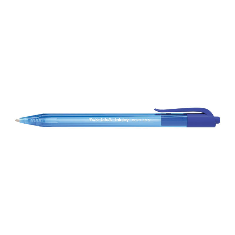 Paper Mate InkJoy 100RT Ballpoint - Blue (Box of 12)