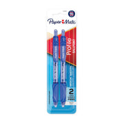 Paper Mate Profi Retractable 1.0 Ballpoint Blue - Pack of 2 (Box of 6)
