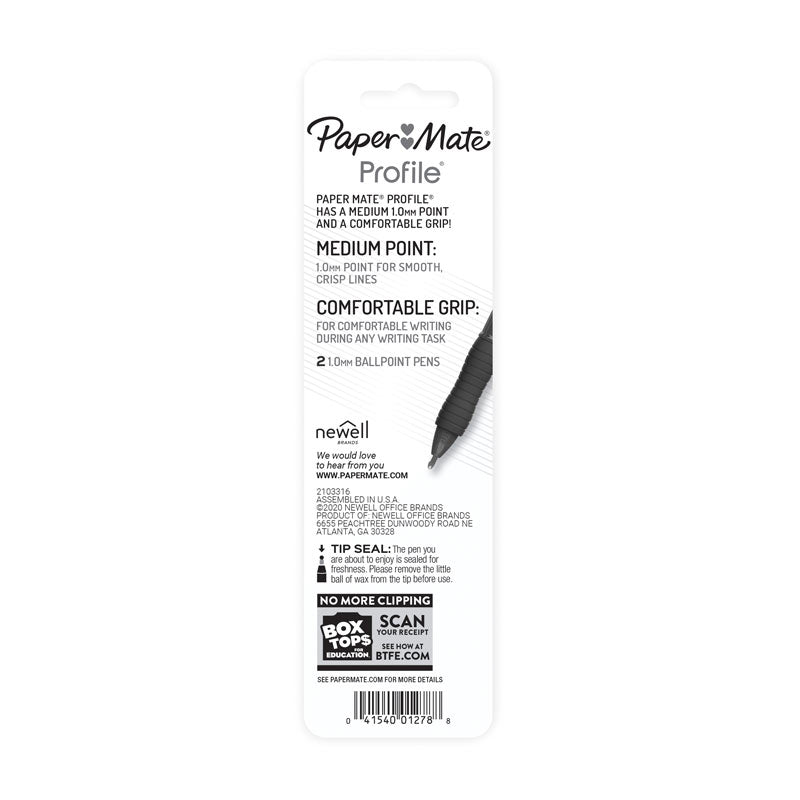 Paper Mate Profi Retractable 1.0 Ballpoint Blue - Pack of 2 (Box of 6)