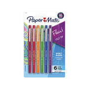 Paper Mate Flair FeltTip Pastl - Pack of 6 (Box of 6)