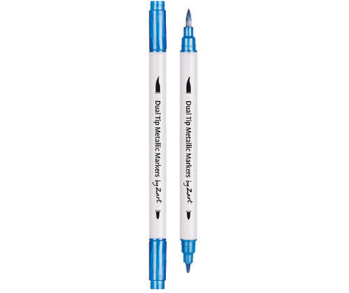 Dual Tip Metallic Markers: Assorted - Pack of 8