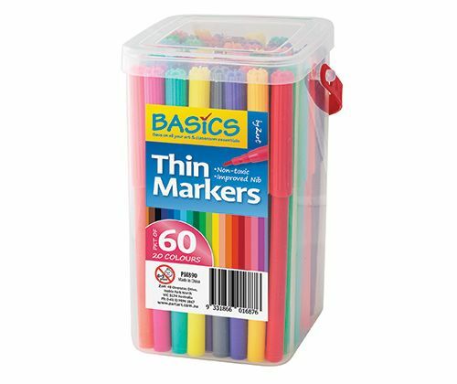 Basics - Thin Markers (Tub of 60)