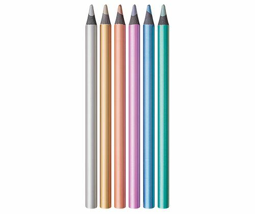 Basics - Jumbo Metallic Pencils (Pack of 12)