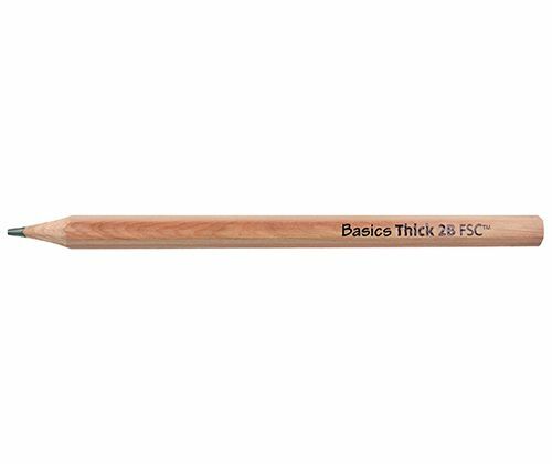 Basics - Thick Blacklead Pencils: 2B (Pack of 36)