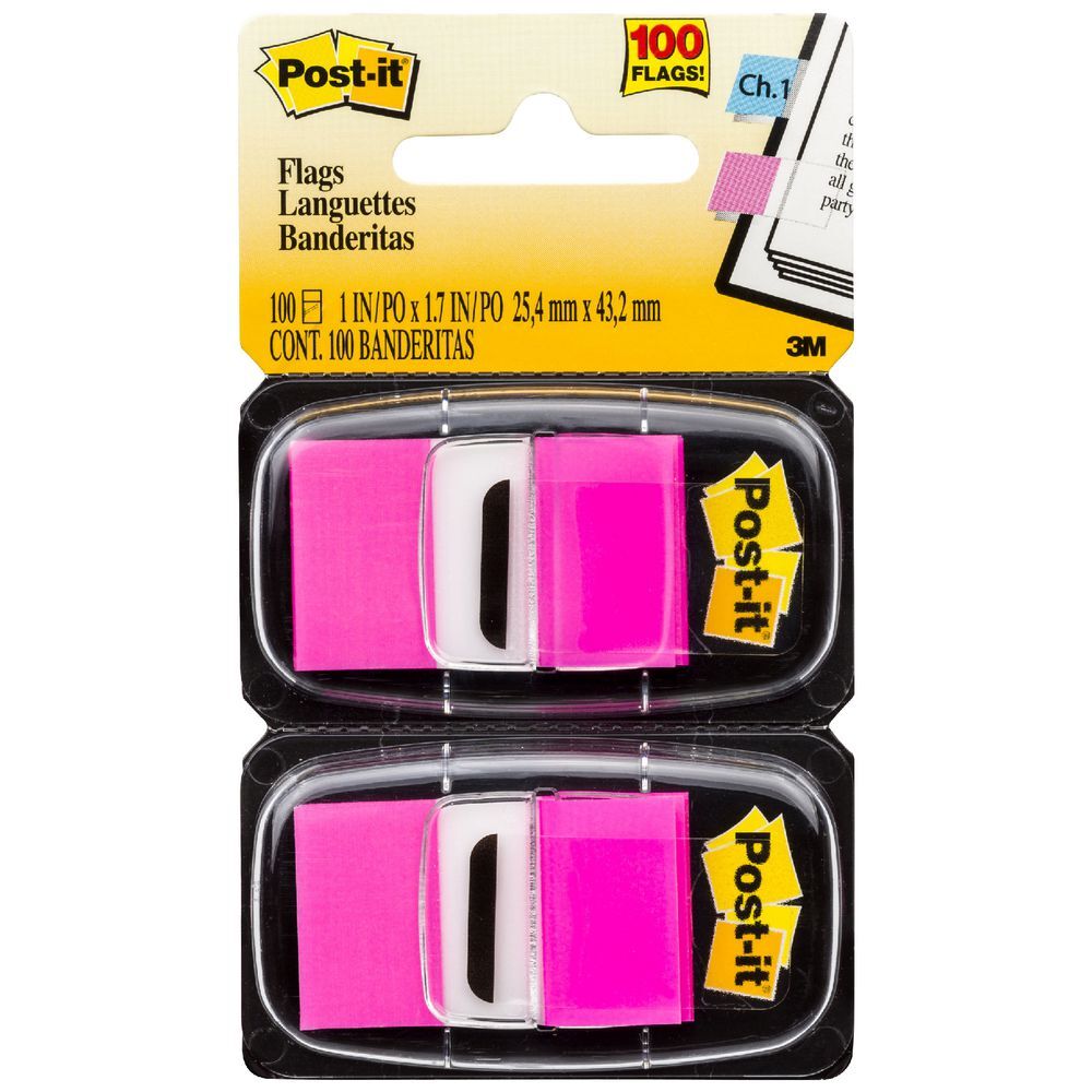Post-It Flags - Bright Pink (Pack of 2)