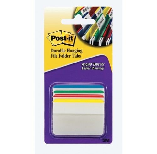 Post-It Durable Tabs - Primary Colours (24 Tabs)