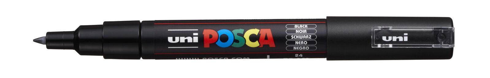 POSCA Paint Marker PC-1M Extra Fine Bullet Tip 0.7mm-1.0mm - Black