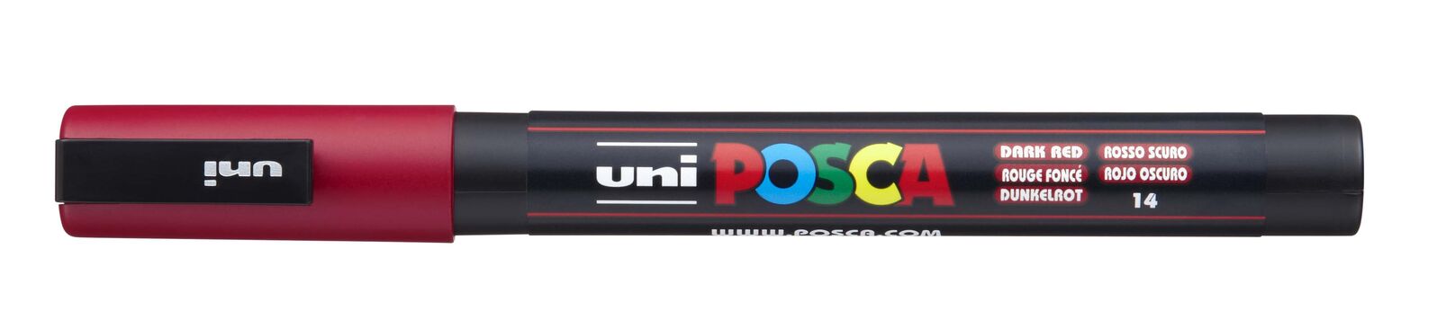 POSCA Paint Marker PC-3M Fine Bullet Tip 0.9-1.3mm - Dark Red