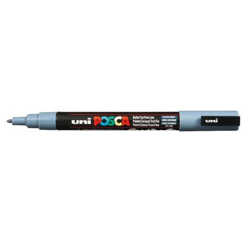 POSCA Paint Marker PC-3M Fine Bullet Tip 0.9-1.3mm - Grey