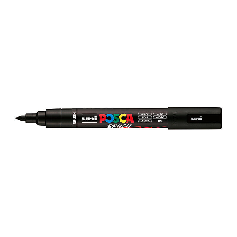 Posca Medium Brush Tip Black