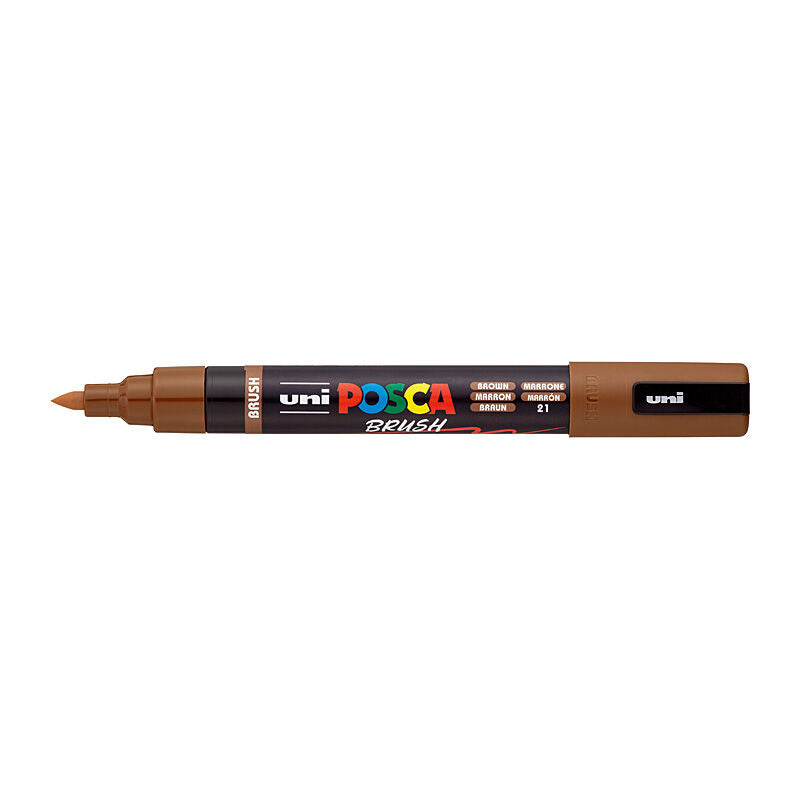 Posca Medium Brush Tip Brown