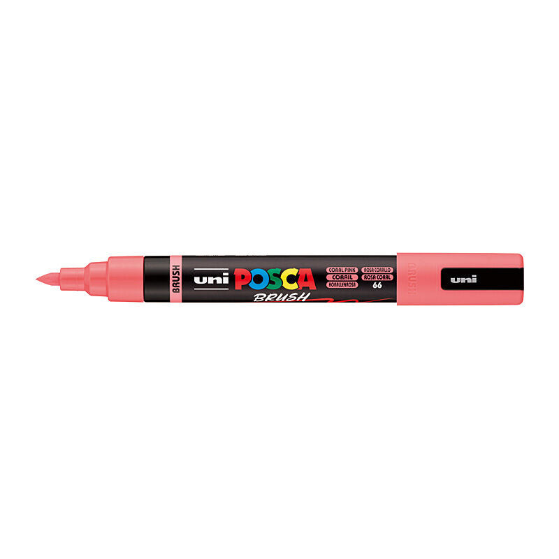 Posca Med Brush Tip Coral Pink