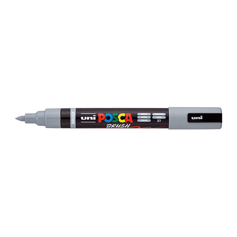 Posca Medium Brush Tip Grey