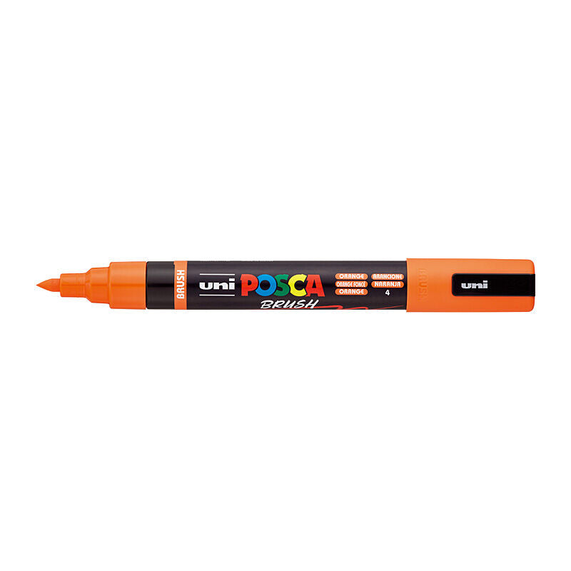 Posca Medium Brush Tip Orange