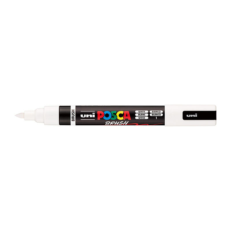 Posca Medium Brush Tip White