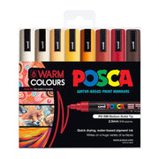 Posca PC-5M Med Blt Warm - Pack of 8