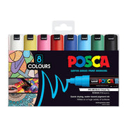 Posca PC-8M Bold Chisel - Assorted (Pack of 8)