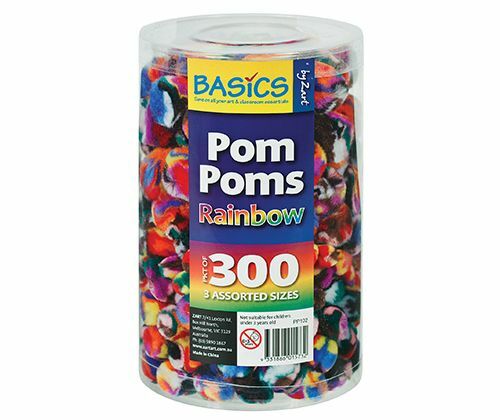 Pom Poms - Rainbow (Pack of 300)