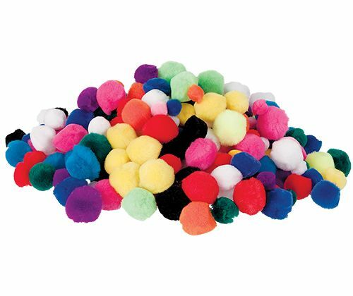 Basics - Pom Poms: Assorted Colours (Pack of 300)
