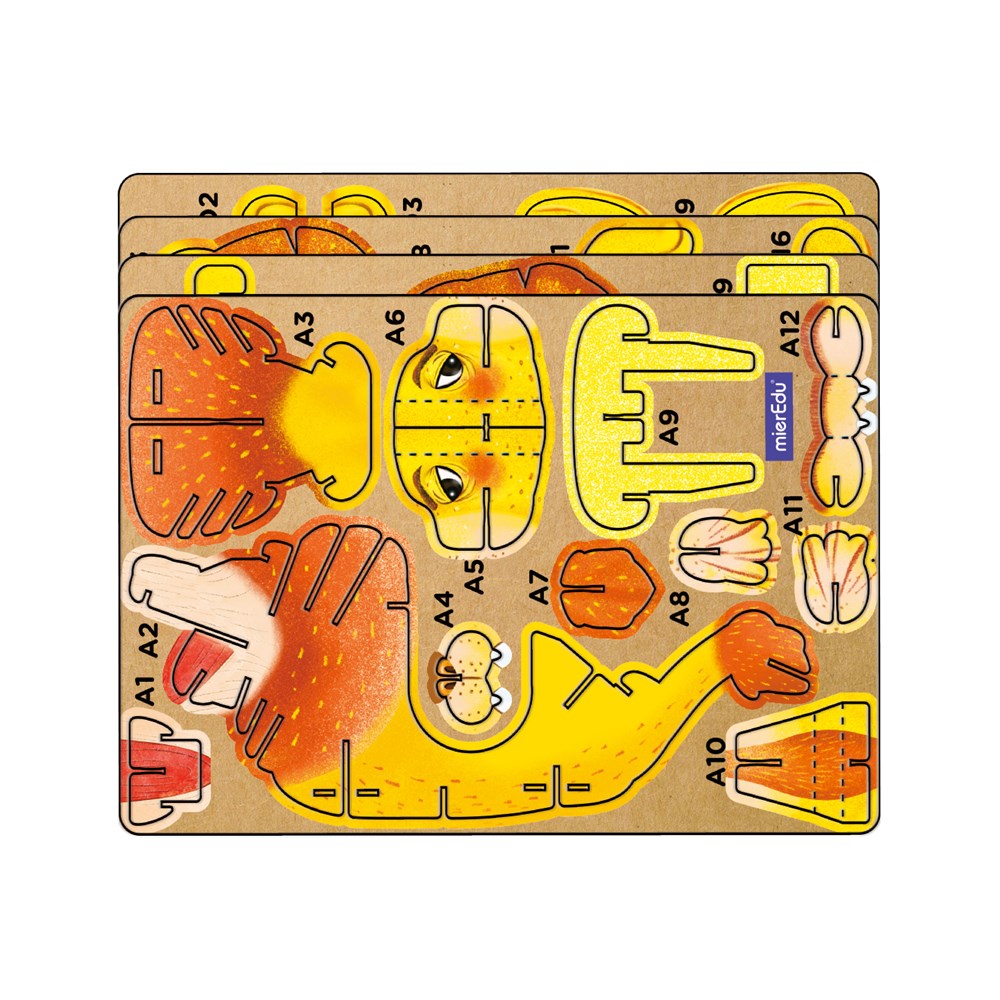 mierEdu Build n Sound 3D Puzzle - Lion - view 2