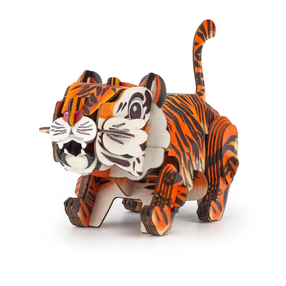 mierEdu Build n Sound 3D Puzzle - Tiger - view 3