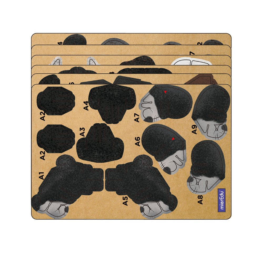 mierEdu Build n Sound 3D Puzzle - Silverback Gorilla - view 2