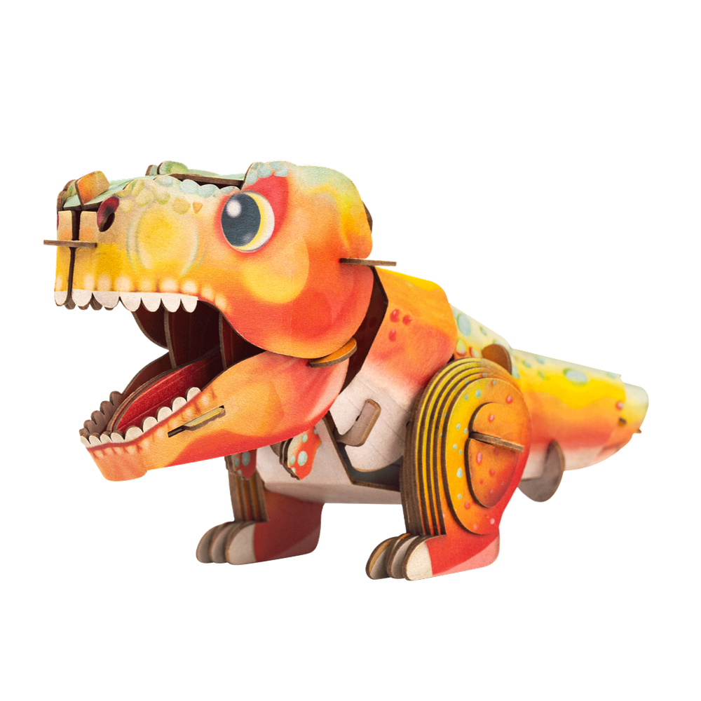 mierEdu Build n Sound 3D Puzzle - Tyrannosaurus Rex - view 3