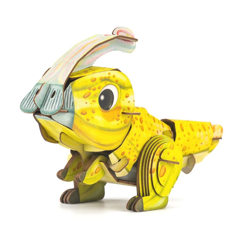 mierEdu Build n Sound 3D Puzzle - Parasaurolophus - view 3