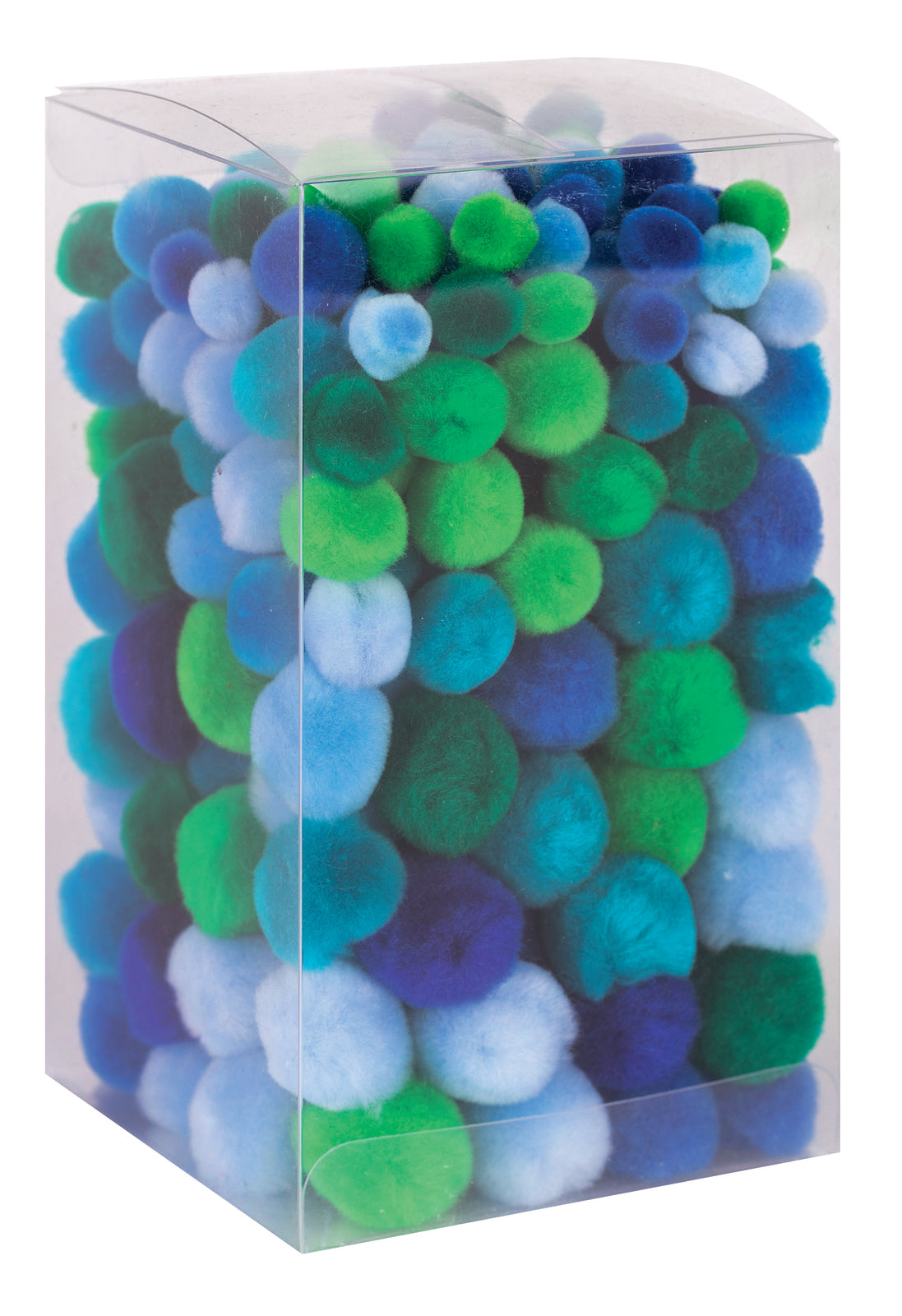 Pom Poms Assorted - Cool Colours: Pack of 300
