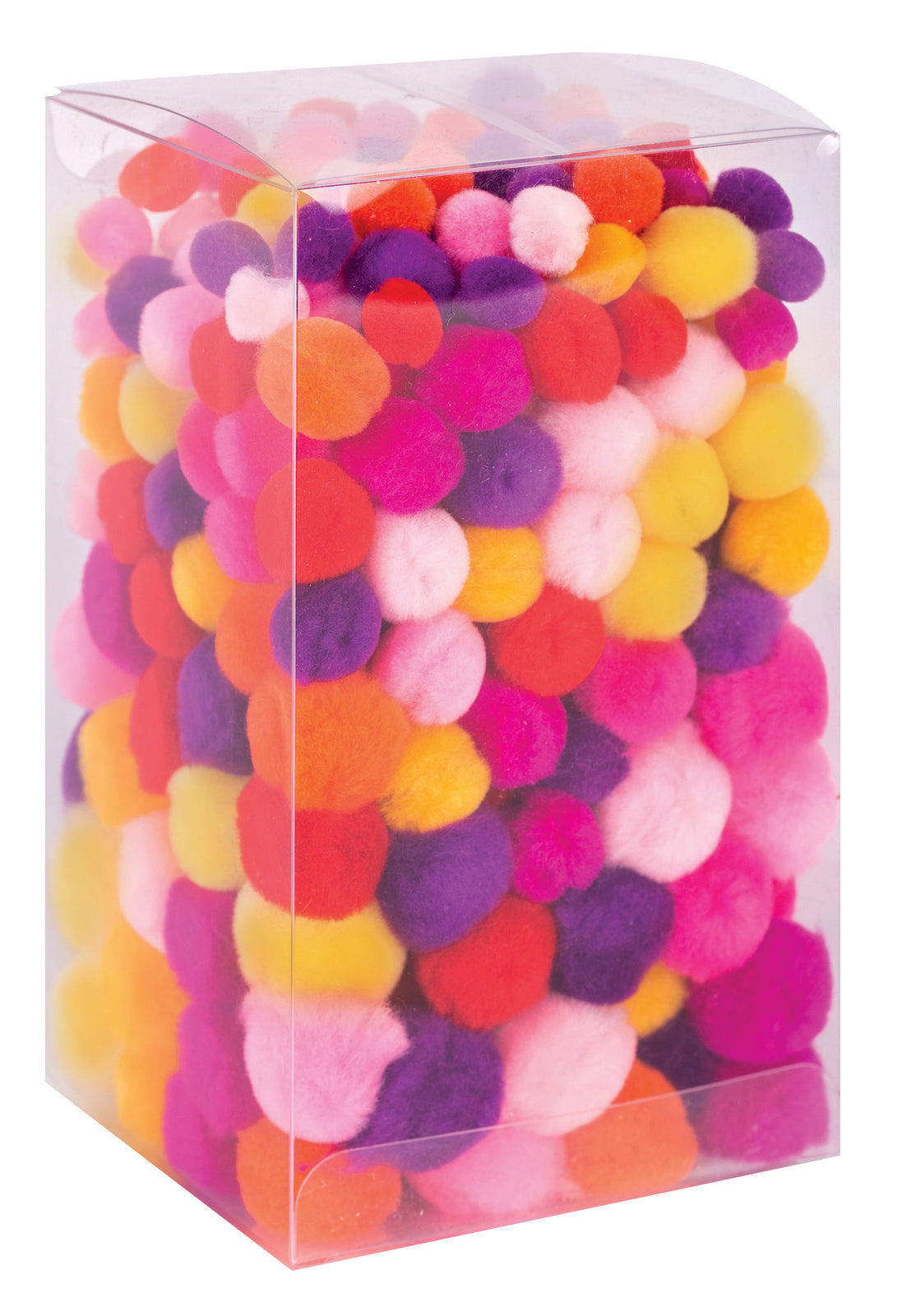 Pom Poms Assorted - Warm Colours: Pack of 300