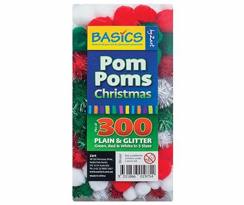 Pom Poms - Christmas (Pack of 300)
